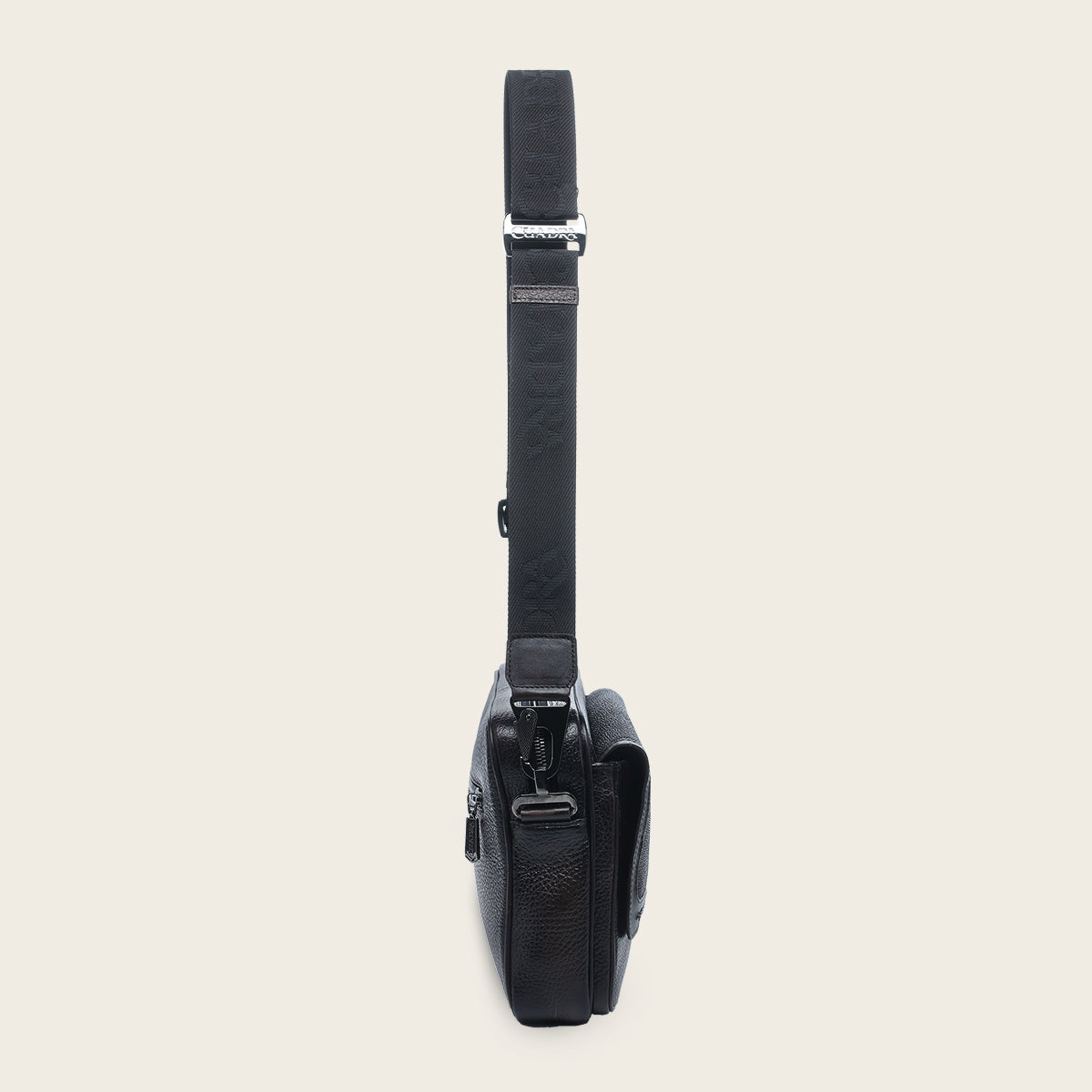 Bandolera para caballero en piel genuina de mantarraya
