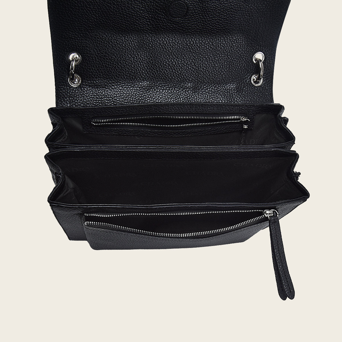 Bolso de mano en piel genuina de mantarraya para dama