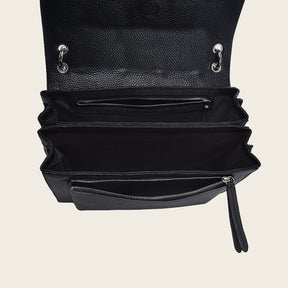 Bolso de mano en piel genuina de mantarraya para dama