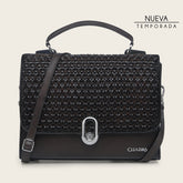 Bolso de mano en piel genuina para dama