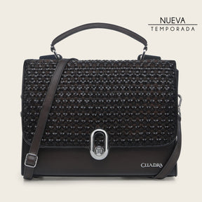 Bolso de mano en piel genuina para dama