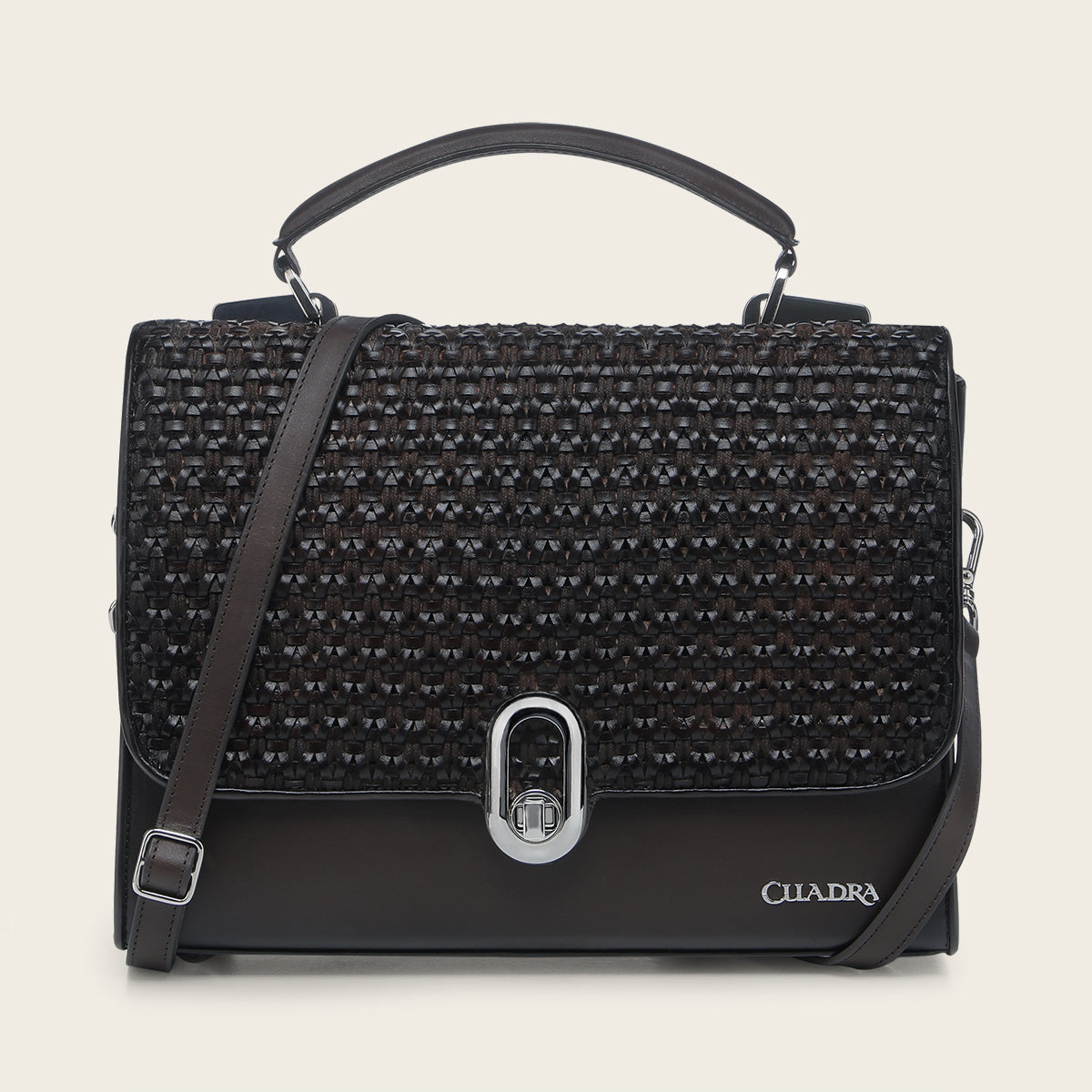 Bolso de mano en piel genuina para dama