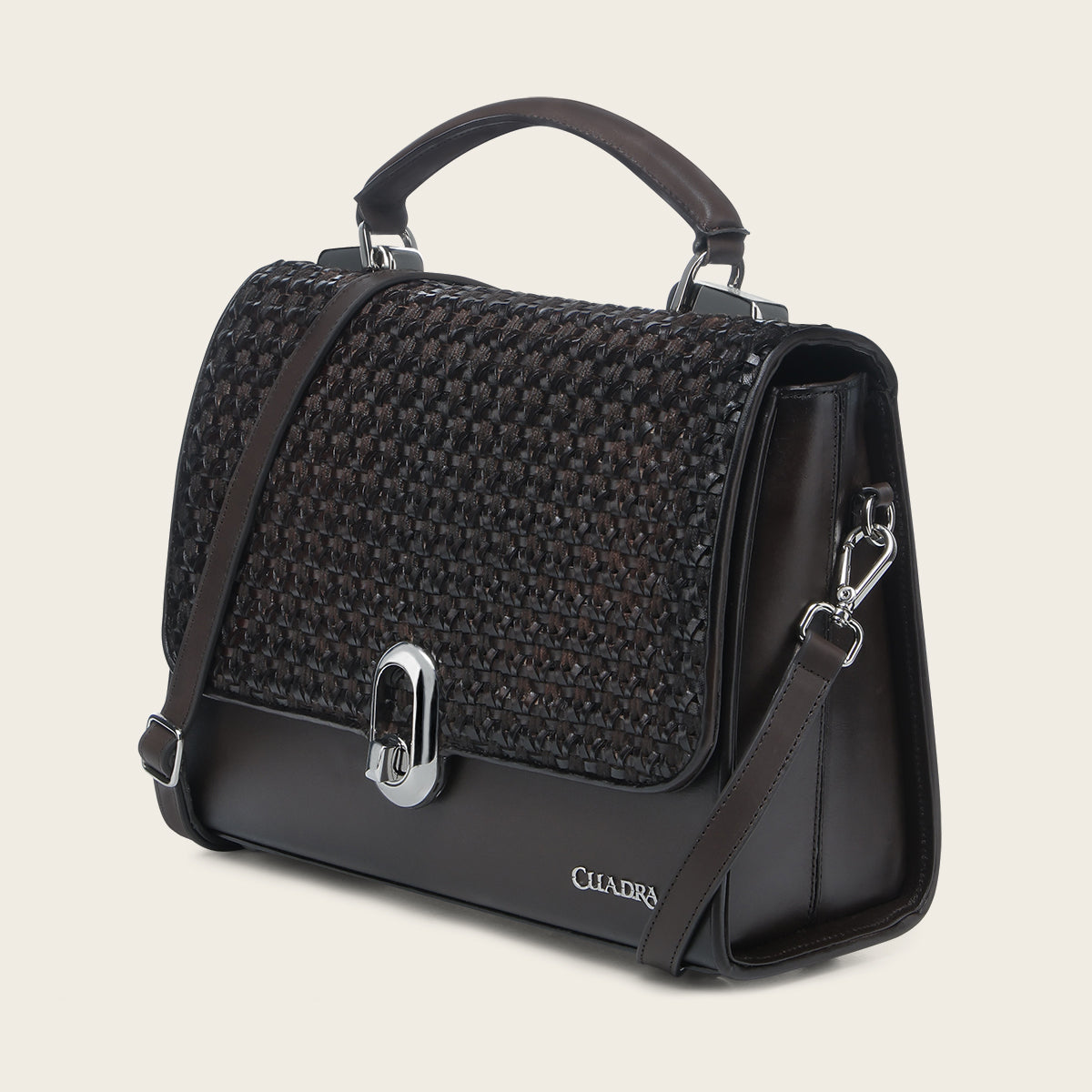 Bolso de mano en piel genuina para dama