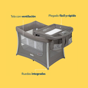 Cuna con cambiador Illusion Nickel