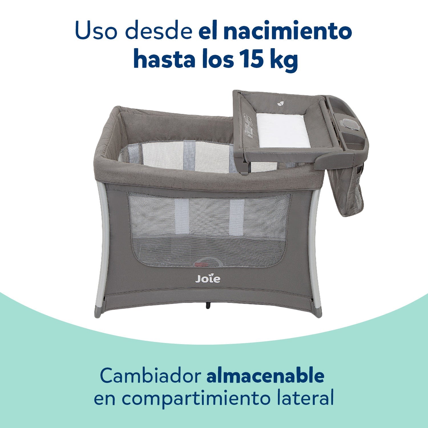 Cuna con cambiador Illusion Nickel